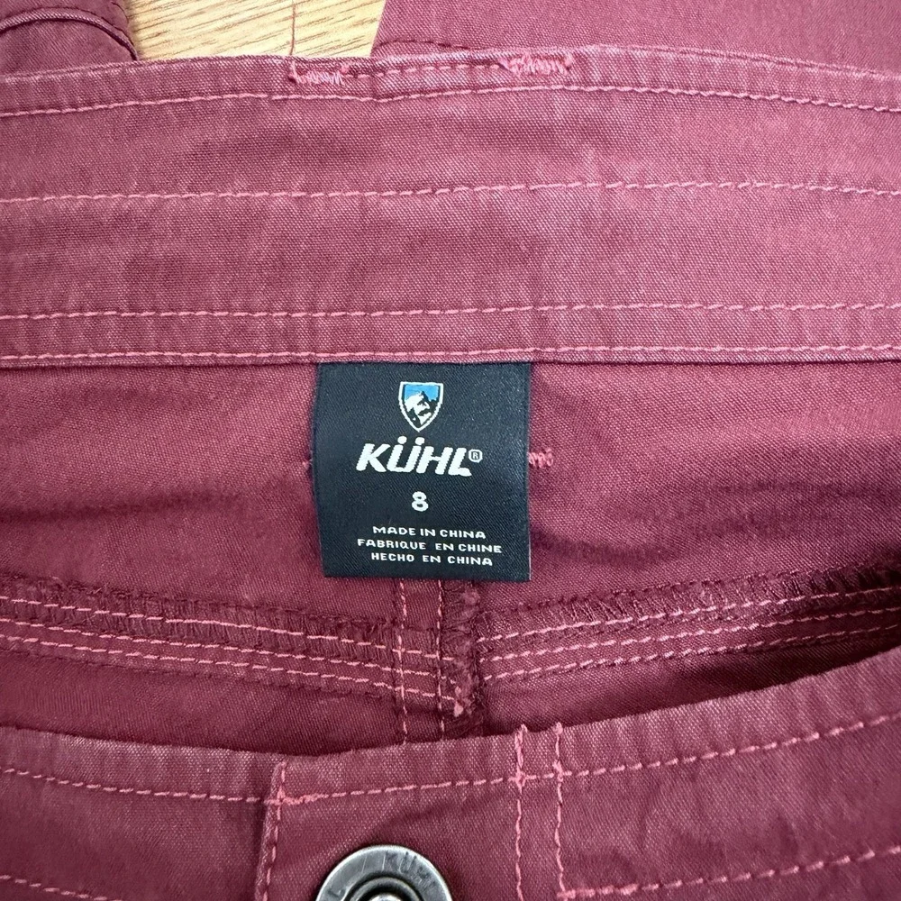 KUHL Womens SPLASH‎ 10'' Cargo UPF 50 Hiking Shorts Size 8 Pink Outdoor Gorpcore